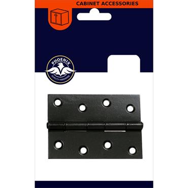 Phonix Black Butt Hinge 4" 2 Pack