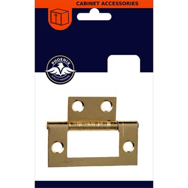 Phonix Brass Flush Hinge 50mm 2 Pack