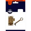 Phonix Cupboard Brass Lock & Key 60mm
