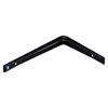 Alido Steel Bracket Black 120mm X 80mm