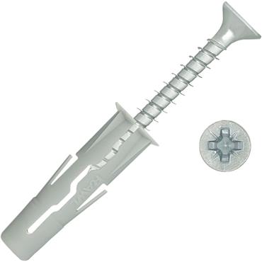 Rawlplug Uno Brown Plug 7mm 4X40mm 24Pk