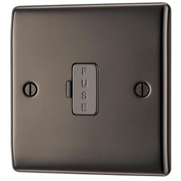 Luceco Unswitched Fused Connection Nickel