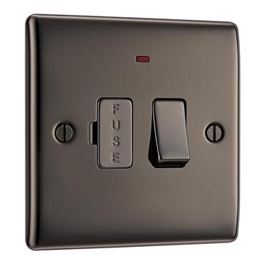 Luceco Switched Fused Connection Unit Nickel