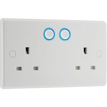Luceco 2G Smart Socket White 13A