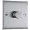Luceco 400W 1G 2 Way Dimmer Brushed Steel