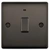 Luceco Double Pole Switch Black Nickel