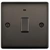 Luceco Double Pole Switch Black Nickel