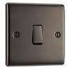 Luceco Plate Switch Interm Black Nickel