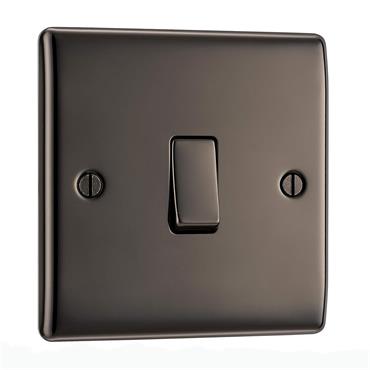 Luceco 1G 2 Way Switch Black Nickel
