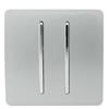 Trendi Switch 2-Gang 2 Way Silver