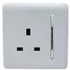 Power Master 1G 13A Switched Socket Silver