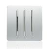 Trendi 2G 3 Way Switch Silver