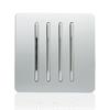 Trendi Switch 2Gang 4 Way Silver