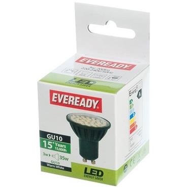 EVEREADY 3W SMD LED GU10 WARM WHITE LAMP