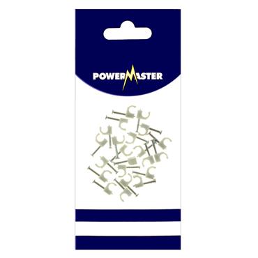 Power Master Round Cable Clips 3mm 20 Pack