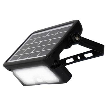 Luceco Solar Pir Floodlight Black