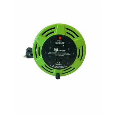 Rugged 10M 10Amp 4 Socket Cassette Reel