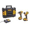 DeWALT XR Combi Drill & Impact Driver Kit with 2 x 5.0Ah Batteries