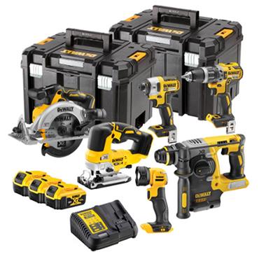 Dewalt 6 Piece Kit 18V 5Ah Dck690P3T-Gb