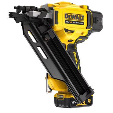 DeWALT DCN930P2-GB 18V XR Brushless First Fix 90mm Nailer Kit 2x5Ah