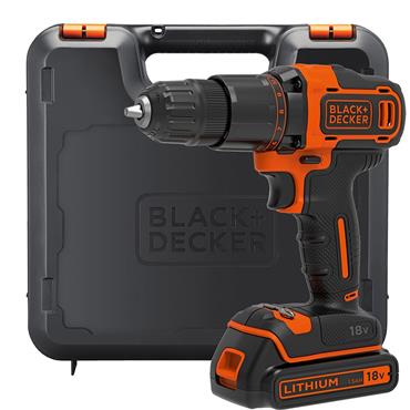 Black & Decker Black Drill 18V 1.5Ah