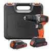Black & Decker Hammer Driver 18V 2Battery Kit
