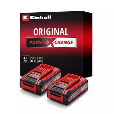 Einhell Pro PXC 4.0Ah Plus Batteries Twin Pk.