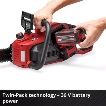 Einhell 36V Cordless Chain Saw 2x4ah Battery