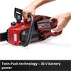 Einhell 36V Cordless Chain Saw 2x4ah Battery