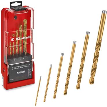 Einhell 6pc HSS-G Titanium Coated Drill Set