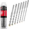 Einhell 7pc SDS Plus 160mm 4 Cutter Bit Set