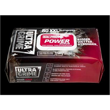 Ultra Grime Power XXL Wipes 80 Pack