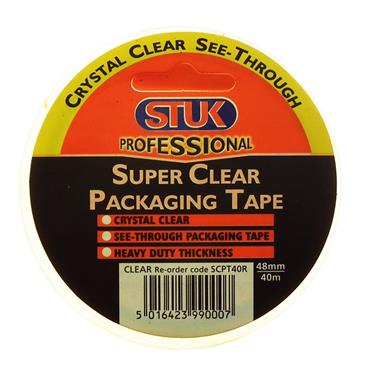 Stuk Clear Packaging Tape 48mm 40m
