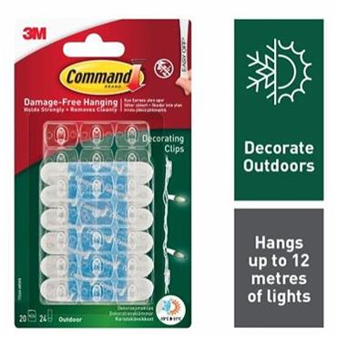 Command Decorating Clips Clear 3M17026CLR