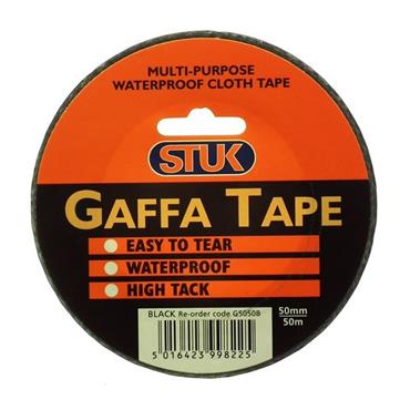 Gaffa Gaffa Tape Black 50mm 50