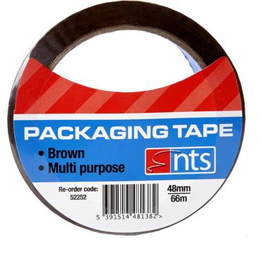 National Tapes Parcel Tape Brown 48mm 66m