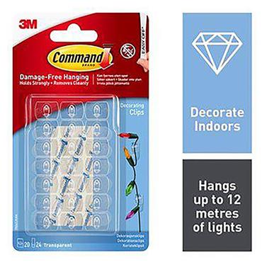 Command Decorating Clips Clear 3M17026CLR