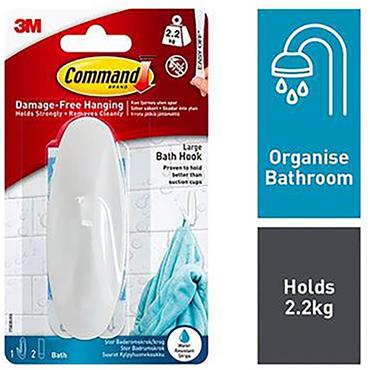 COMMAND 3M BATHROOM LARGE HOOK 3M17083B