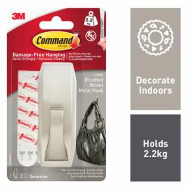 3M Command Large Nickel Metal Hook
