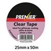 PREMIER 25mm x 50m Clear Tape