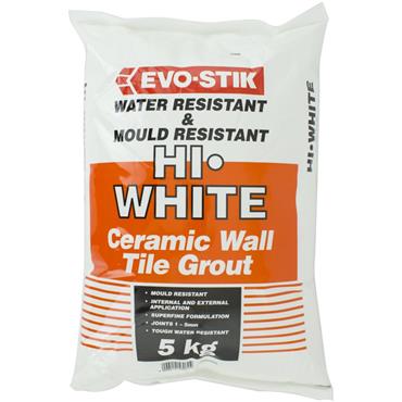 Evo-Stick Hi-White Wall Flexi Grout 5Kg