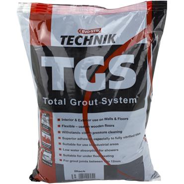 Evo-Stick Wall & Floor Flexi Grout Black 5Kg