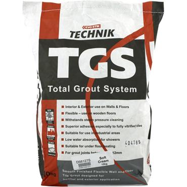 Evo Soft Cream Flexi Wall Floor Grout 10Kg