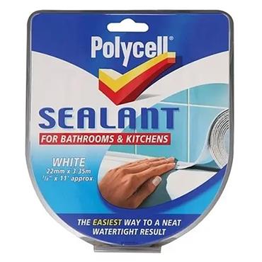 Polycell Sealant Strip White 22m