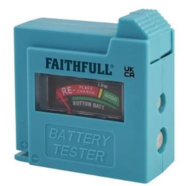 Faithfull Battery Tester AA, AAA, C, D & 9V