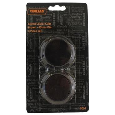 Trojan Castor Cups Brown TC05