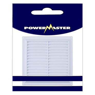 Power Master Fixed Louvre Vent White 4"