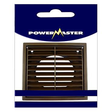 Power Master Fixed Louvre Vent Brown 6"