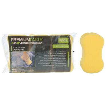 Premium Car Sponge Yellow 3PK