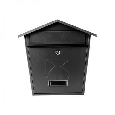 Post Zone Classic Black Post Box